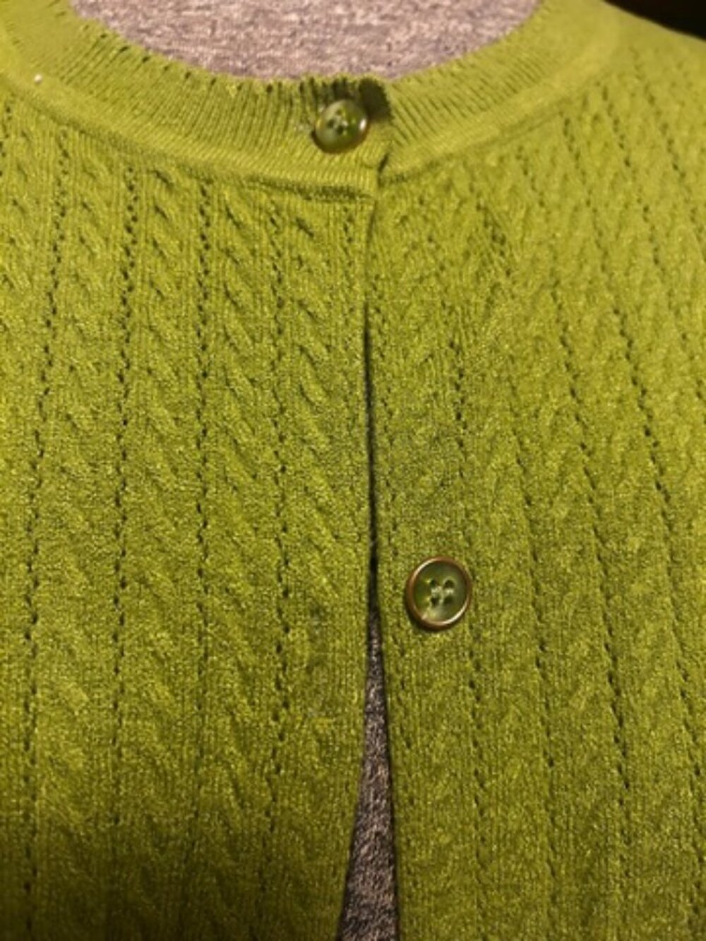 Green Cardigan - Free Assembly - Picture 2 of 5
